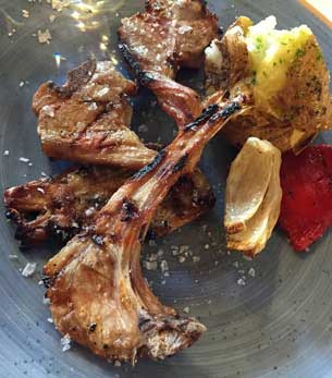 costillas ternasco brasa