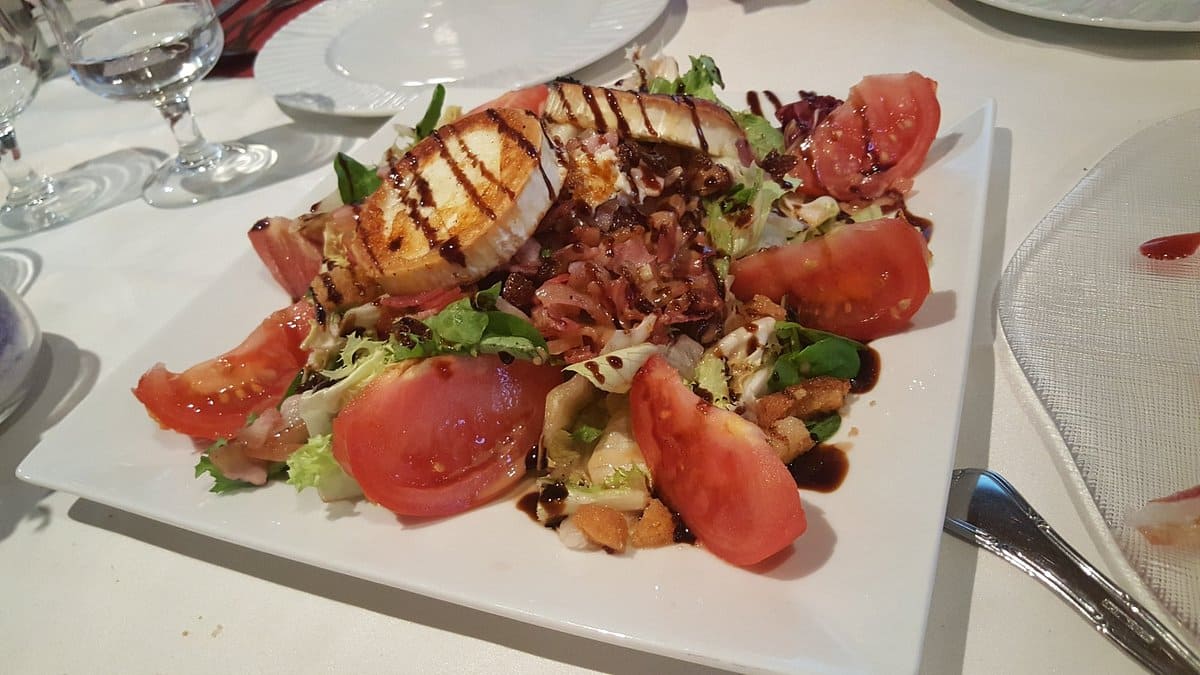 ensalada queso de cabra